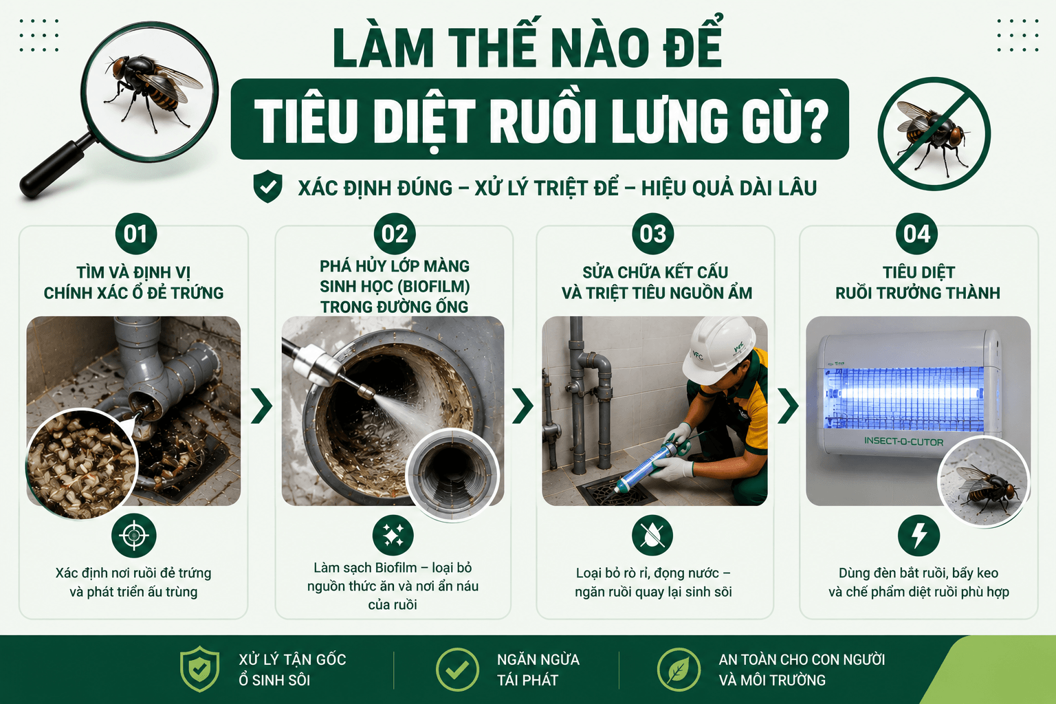 Làm thế nào để diệt ruồi hiệu quả?